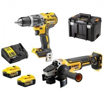 KIT DCK2080P2T-QW APARAF DCD796 + DCG405 +2x5.0AH DEWALT