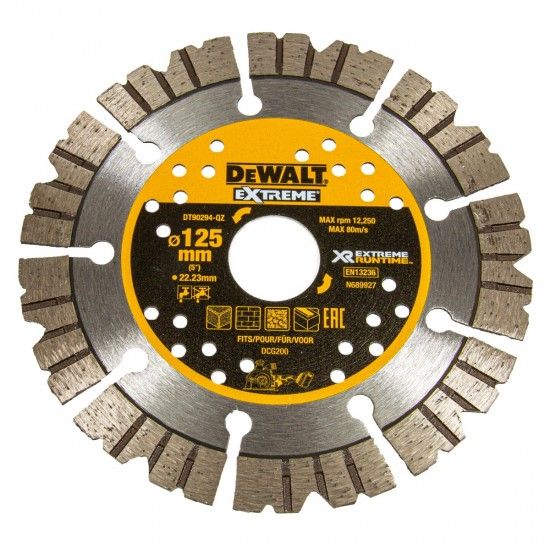 DT90294-QZ Lmina de diamante EXTREME RUNTIME 125mm ref.DT90294-QZ DEWALT