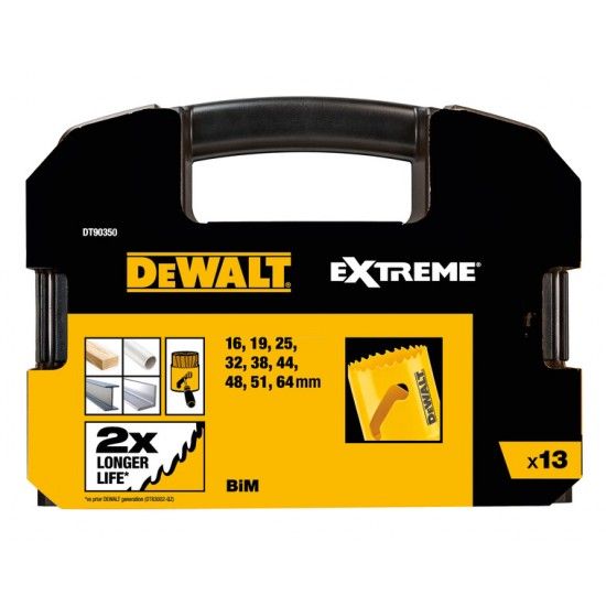 KIT CRANIANAS BI-METAL EXTREME 13P DT90350-QZ DEWALT