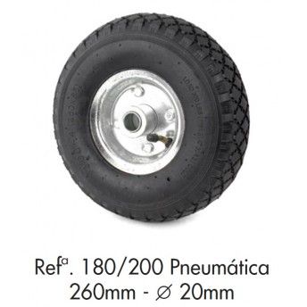 Roda pneumtica 260x20mm Ref. 180/200