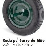 Roda Antifuro p/ Carro de Mo 400mm