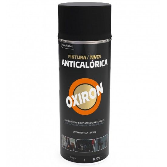 Spray Oxiron anticalrico preto mate 400ml Ref 5797315 AkzoNobel