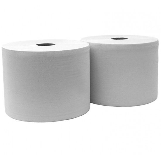 ROLO PAPEL INDUSTRIAL BRANCO 400M PACK2 JOKER