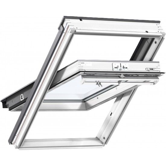 Janela de telhado manual basculante 78x118mm branca Ref GGL2070MK06 Velux