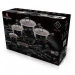 Trem de Cozinha, 15 Pcs, Black Silver Collection ref. BH-6155 MADER