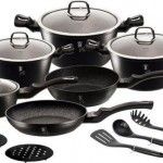 Trem de Cozinha, 15 Pcs, Black Silver Collection ref. BH-6155 MADER