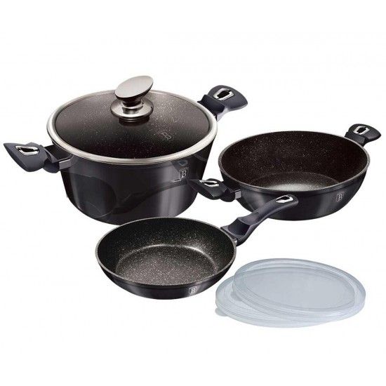 Trem de Cozinha, 6 Pcs, Metallic Line Carbon Pro Edition ref. BH-6905 MADER