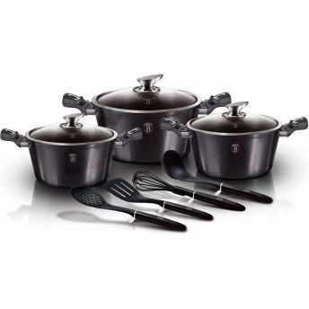 Trem de Cozinha, 10 Pcs, Metallic Line Carbon Pro Edition ref. BH-6919 MADER