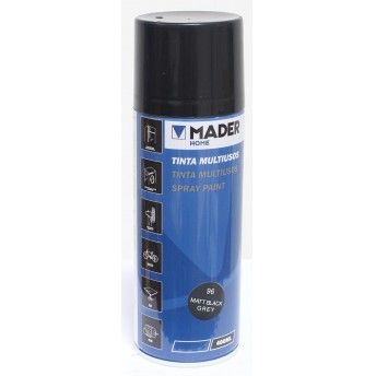 Tinta Spray Multiusos, Matt Black Grey, Ref. 96, 400ml ref. 79448 MADER