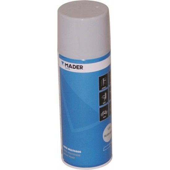 Tinta Spray Multiusos, Silver Grey, Ref. 125, 400ml ref. 79411 MADER