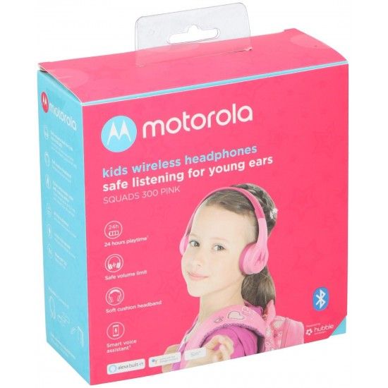 Auscultadores Bluetooth Motorola Squads 300 Rosa ref. ED-4079 MADER