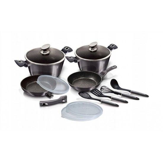 Trem de Cozinha, 13 Pcs, Metallic Line Carbon Pro Edition ref. BH-7059 MADER