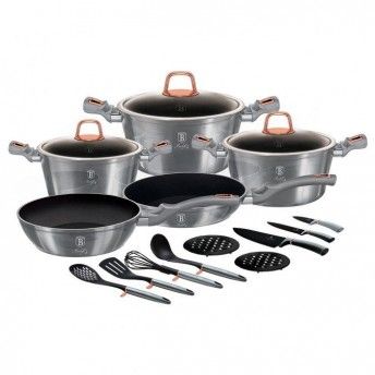 Trem de Cozinha, 17 Pcs, Moonlight Collection ref. BH-7044 MADER