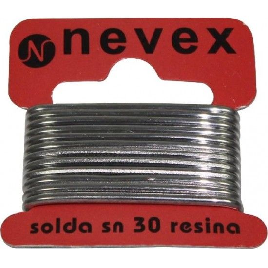 Solda  Estanho com Resina, 2mm, 20g - NEVEX ref. 98073 MADER