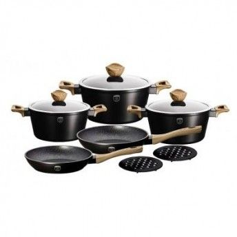 Trem de Cozinha, 10 Pcs, Ebony Maple Collection ref. BH-1533NA MADER