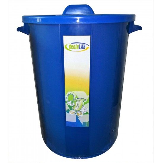 Balde Lixo, Azul, 45L ref. 99986 MADER