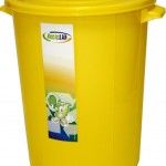 Balde Lixo, Amarelo, 45L ref. 99989 MADER