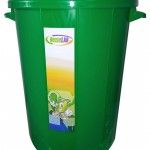 Balde Lixo, Verde, 45L ref. 99987 MADER