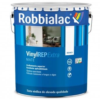 VinylREP Extra Mate Branco 15L Refª 200-0001 Robbialac