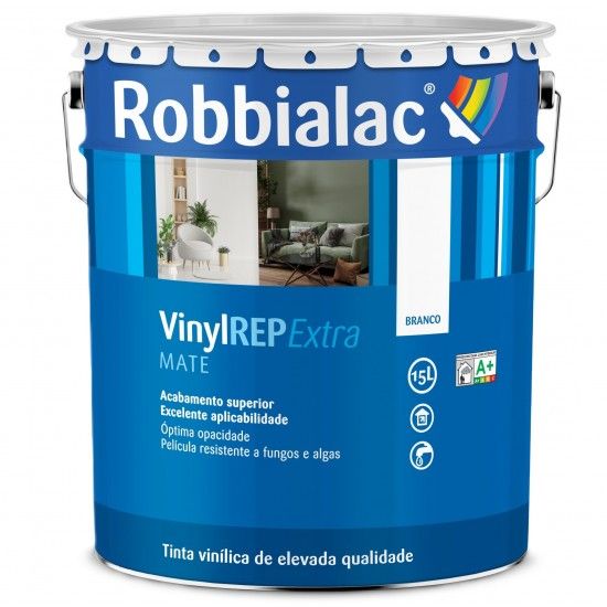 VinylREP Extra Mate Branco 15L Ref 200-0001 Robbialac