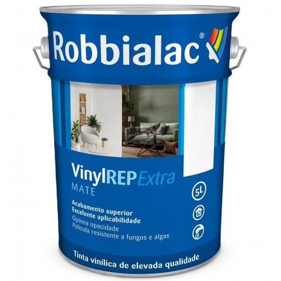 VinylREP Extra Mate Branco 5L Ref 200-0001 Robbialac