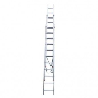 Escada Aluminio Tripla 4,00mt Dg Quadrado  ref.FEAT400DQ FLUX
