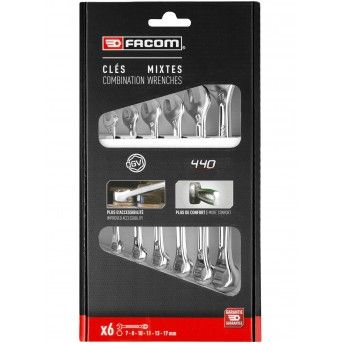 Kit chaves combinadas 6p Ref 440.J6PB Facom