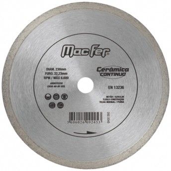 Disco diam. MacFer Cermica Contnuo 250mm ref. 092.0048 MACFER