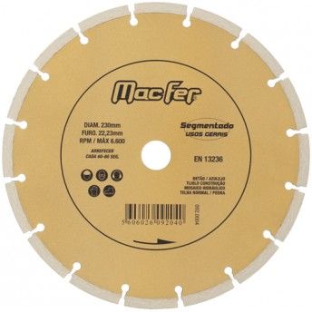 Disco diam. Segmentado 125mm ref. 092.0002 MACFER