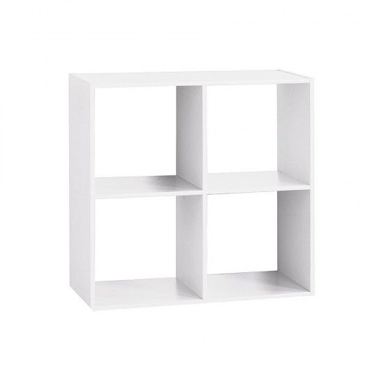 Estante madeira cor branco para 4 caixas de organizao 67.6x32x67.6cm astigarraga ref. 83484 ATMOSP