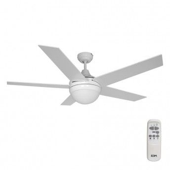 Ventoinha de teto modelo adriatico. cor branco. potncia: 60w lminas: 132cm com controle remoto re