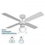 Ventoinha de teto modelo caribe. cor branco. potncia: 50w lminas: 102cm ref. 33800 EDM