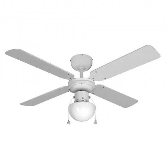 Ventoinha de teto modelo caribe. cor branco. potncia: 50w lminas: 102cm ref. 33800 EDM