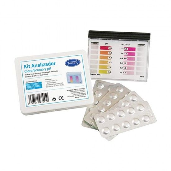 Kit tester dpd1 cloro, bromo e ph 1175600000 ref. 81724 TAMAR