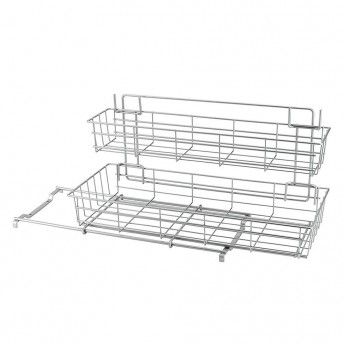 Organizador deslizante para produtos de limpeza "limpio" 20x50x28cm ref. 77343 METALTEX