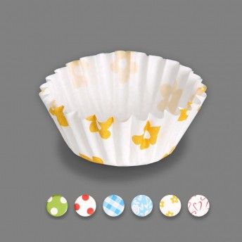 Blister com 75 formas de cupcake de papel 4,3x2,5cm cores sortidas ref. 77210 BEST PRODUCTS