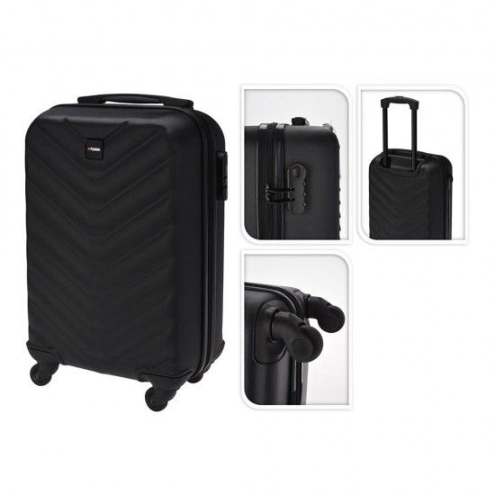 Mala de cabine com rodas preta 28l ref. 90496 PRO WORLD