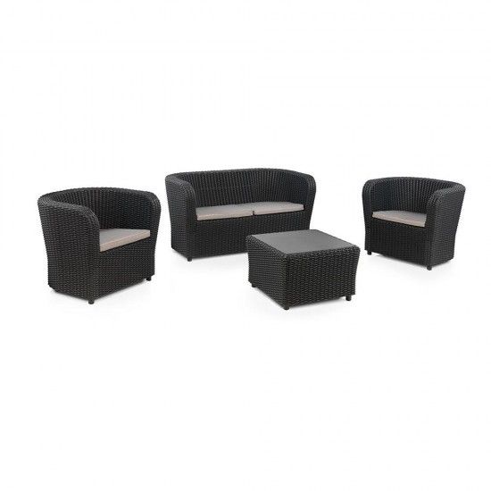 Conjunto jardim/terrao de 2 cadeires+1 sof+1 mesa. cadeiro: 79,3x68,1x70,7cm sof: 137x68,2x70,6