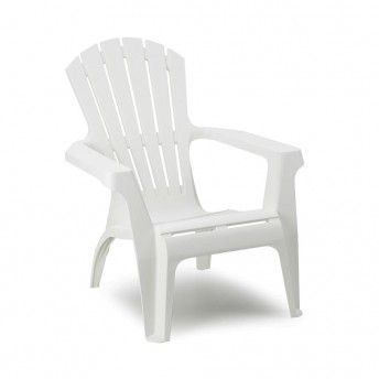 Cadeiro relax empilhvel cor: branco 75x86x86cm modelo: dolomiti progarden. ref. 75306 IPAE PROGARD