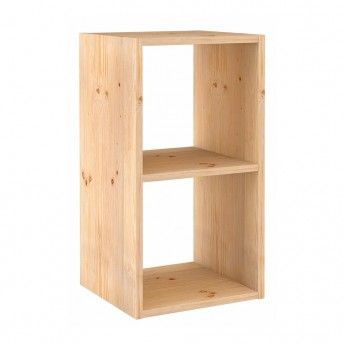 Estante modular 2 cubos dinamic pinho macio 36,2x33x70,8cm ref. 75287 ASTIGARRAGA