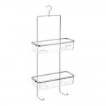 Organizador de polipropileno transparente para duche com duas bandejas ref. 01757 FIVE SIMPLY SMART