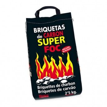 Briquetes de carvo vegetal 2,5kg 08006 ref. 73880 SUPER FOC