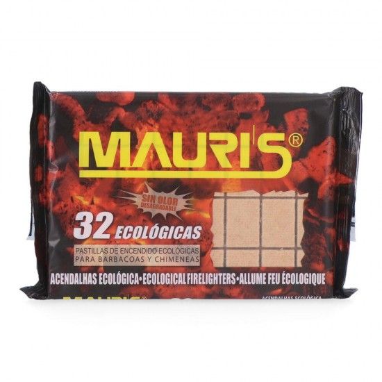 Pack 32 unid. acendalhas ecologicas 59991 ref. 73884 MAURIS