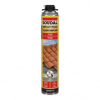 Espuma para telhas pistola cinza 750ml ref. 96432 SOUDAL