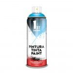 Tinta em spray 520cc / 300ml mate azul piscina ref.653 ref. 95391 1ST EDITION