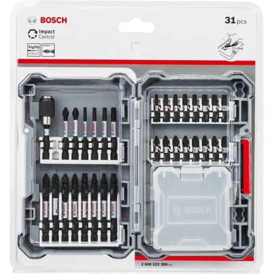 Jogo bits impacto sextavados 31p Ref 2608522366 Bosch