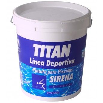 Tinta para Piscinas Base aquosa 4L Azul Ocean Sirena Ref 183271104Titan