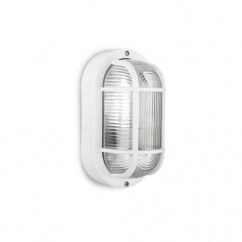 Aplique oval branco IP54 E27 40W Mod. Tarragona Ref 34350 EDM