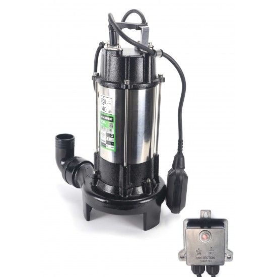 Bomba Submersvel, guas Sujas, 1100W, com Triturador ref. 69045 MADER