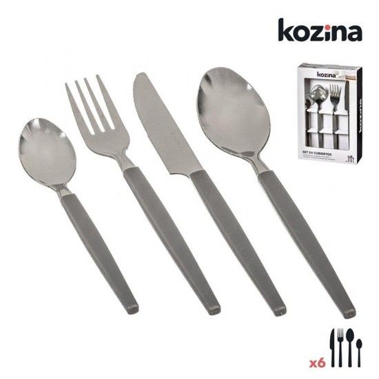 Kit de 24 peas talheres de inox ref. 77764 KOZINA